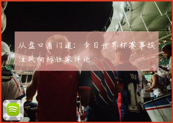 从盘口看门道：今日世界杯赛事投注风向标独家评论